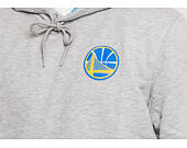 Mikina S Kapucí New Era Coastal Heat Hoody Golden State Warriors Light Grey Heather