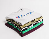 Mikina Champion Checkerboard Logo Crewneck Sweatshirt Black/White
