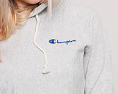 Dámská Mikina S Kapucí Champion Classic Mini Logo Chest Embroidered Grey