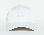 Dámská Kšiltovka New Era Satin Los Angeles Dodgers 9FORTY White Strapback