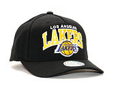 Kšiltovka Mitchell & Ness NBA Team Arch Pinch Panel 110 Flex-Snap Los Angeles Lakers Black Snapback