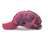 Kšiltovka New Era 9FORTY Camo New York Yankees Maroon Camo/Black Strapback