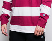 Triko Champion Long Sleeve Polo T-Shirt Red/White