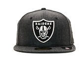 Kšiltovka New Era 59FIFTY Oakland Raiders Heather Black