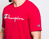 Triko Champion Crewneck T-Shirt Classic Logo Red