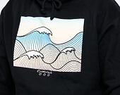 Mikina Pink Dolphin Tsunami Hoodie Black