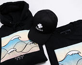 Mikina Pink Dolphin Tsunami Hoodie Black
