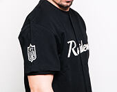 Triko New Era Oakland Raiders Script Button Up Black