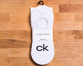 Ponožky Calvin Klein Logo Liner White 3 Pack ECA343-10