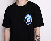 Triko Pink Dolphin 8 Ball Flame Tee Black PS119118BFBL