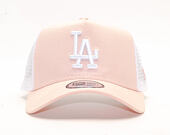 Kšiltovka New Era 9FORTY A-Frame Trucker Los Angeles Dodgers League Essential Pink/White