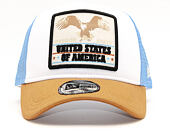 Kšiltovka New Era 9FORTY A-Frame Trucker Oregon Eagle White/Brown/Sky Blue