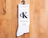 Ponožky Calvin Klein Rib White/Black ECD261-10