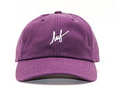 Kšiltovka HUF Script CV 6 Panel Purple Velvet