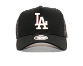 Dámská Kšiltovka New Era 9FORTY Trucker Ribbed Jersey Los Angeles Dodgers Black / BSK Snapback