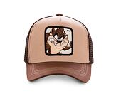 Dětská Kšiltovka Capslab - Trucker Looney Tunes - Taz - Brown YOUTH