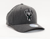 Kšiltovka Mitchell & Ness Milwaukee Bucks 715 Charcoal Heather Team Pop