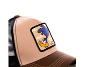 Kšiltovka Capslab - Trucker Looney Tunes - The Roadrunner v.2 Trucker Sand / Brown