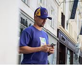Triko HUF Acid House Box Logo Grape