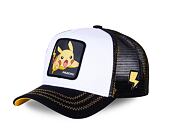 Kšiltovka Capslab - Trucker Pokémon - Pikachu - Black / White