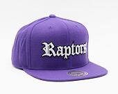 Kšiltovka Mitchell & Ness Old English Faded Snapback Toronto Raptors Purple