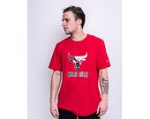 Triko New Era Split Logo Tee Chicago Bulls Front Door Red