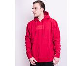 Mikina Karl Kani Small Signature Box Hoodie Dark Red 6093157