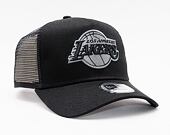 Kšiltovka New Era - NBA Black on Black 9FORTY Trucker - LA Lakers - Black