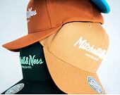 Kšiltovka Mitchell & Ness Pinscript High Crown 110 Forest/Mint Snapback