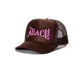 Kšiltovka Pink Dolphin TEACH PEACE HAT OH2206TPBR BROWN