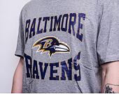 Triko New Era NFL Team Logo Tee Baltimore Ravens Light Grey Heather