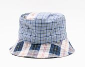 Klobouk Kangol K5297 Plaid Mashup Bucket Mykonos Blue
