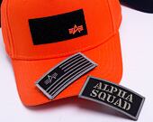 Kšiltovka Alpha Industries VLC Patch Cap 196901 Flame Orange
