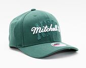 Kšiltovka Mitchell & Ness Stacked Logo Redline Snapback Branded Dark Green