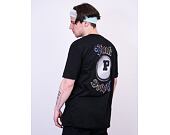Triko Pink Dolphin Chrome 8 Ball Ocean Tee Black