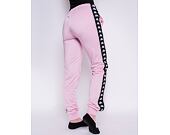 Dámské Tepláky Kappa 222 Banda Wrastoria Slim BZ5 Pink/Black/White