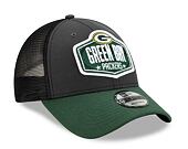 Kšiltovka New Era 9FORTY NFL 21 Draft Green Bay Packers Snapback Heather Grey / Team