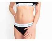 Dámské kalhotky Tanga Calvin Klein Thong F3786E 001 Černá