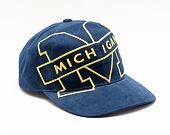 Kšiltovka Mitchell & Ness NCAA BIG LOGO DEADSTOCK UNIVERSITY OF MICHIGAN NAVY 6MSSS21HW046