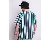 Triko New Era MLB Oversized Stripe Los Angeles Dodgers White / Blue / Green