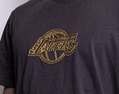 Triko New Era NBA Chain Stitch Los Angeles Lakers Graphite / Gold