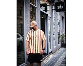 Triko New Era MLB Oversized Stripe New York Yankees Off White / Toffee