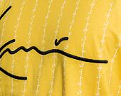 Triko Karl Kani KK Signature Logo Pinstripe Tee Yellow/White 6030782
