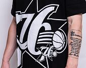 Triko Mitchell & Ness Philadelphia 76ers Big Face Tee 3.0 Black