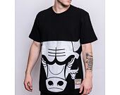 Triko Mitchell & Ness Chicago Bulls Big Face Tee 3.0 Black