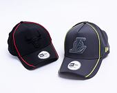 Kšiltovka New Era 9FORTY NBA Feather Pipe Trucker Los Angeles Lakers Strapback Gray