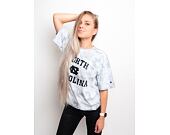 Dámské Crop Triko Champion University North Carolina Tye Dye Sky Blue