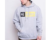 Mikina ETNIES New Box Hoodie Grey/Black/Yellow