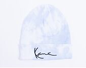 Kulich Karl Kani KK Signature Tie Dye Beanie White/ Light Blue