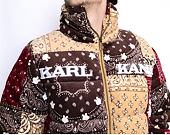 Bunda Karl Kani 6076775 KK Retro Paisley Corduroy Puffer Jacket Sand/Brown KM214-047-1